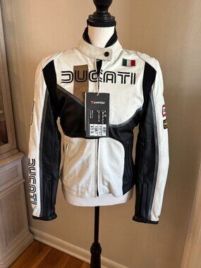 NWT Ducati Dainese IOM78 Women's Leather Motorcycle Jacket Size 44
